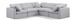 Indulge - Linen 5 Piece Modular Corner Sectional