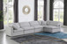 Indulge - Linen 5 Piece Modular Sectional
