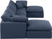 Indulge - Linen 6 Piece Modular Double Chaise Sectional