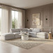 Indulge - Linen 6 Piece Modular Armless Sectional