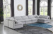 Indulge - Linen 7 Piece Modular U-Shaped Sectional