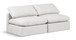 Indulge - Faux Leather 2 Seat Modular Armless Sofa