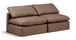 Indulge - Faux Leather 2 Seat Modular Armless Sofa