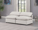 Indulge - Faux Leather 2 Seat Modular Armless Sofa