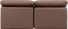 Indulge - Faux Leather 2 Seat Modular Armless Sofa