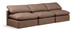 Indulge - Faux Leather 3 Seat Modular Armless Sofa