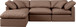 Indulge - Faux Leather 4 Piece Modular Sectional With Chaise