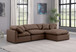Indulge - Faux Leather 4 Piece Modular Sectional With Chaise