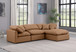 Indulge - Faux Leather 4 Piece Modular Sectional With Chaise