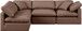 Indulge - Faux Leather 4 Piece Modular Sectional