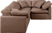 Indulge - Faux Leather 4 Piece Modular Corner Sectional