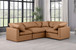 Indulge - Faux Leather 4 Piece Modular Corner Sectional