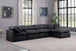 Indulge - Faux Leather 5 Piece Modular Sectional With Chaise