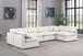 Indulge - Faux Leather 6 Piece Modular U-Shaped Sectional