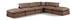 Indulge - Faux Leather 6 Piece Modular Armless Sectional
