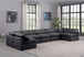 Indulge - Faux Leather 7 Piece Modular U-Shaped Sectional