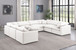 Indulge - Faux Leather 8 Piece Modular Sectional