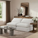 Indulge - Velvet 2 Seat Modular Armless Sofa
