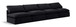 Indulge - Velvet 4 Seat Modular Armless Sofa