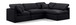 Indulge - Velvet 4 Piece Modular Sectional