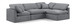 Indulge - Velvet 4 Piece Modular Sectional