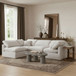 Indulge - Velvet 4 Piece Modular Sectional