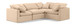 Indulge - Velvet 4 Piece Modular Corner Sectional
