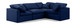 Indulge - Velvet 4 Piece Modular Corner Sectional