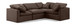Indulge - Velvet 4 Piece Modular Corner Sectional