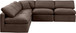 Indulge - Velvet 5 Piece Modular Corner Armless Sectional