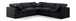 Indulge - Velvet 5 Piece Modular Corner Sectional