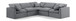 Indulge - Velvet 5 Piece Modular Corner Sectional