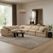 Indulge - Velvet 6 Piece Modular Corner Sectional