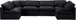 Indulge - Velvet 6 Piece Modular U-Shaped Sectional