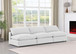 Comfy - Linen Modular Armless Sofa 3 Seats