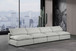Comfy - Linen Modular Armless Sofa 4 Seats