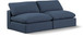 Comfy - Linen Modular Armless Sofa 2 Seats