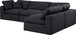 Comfy - 4 Piece Linen Fabric Modular Armless Sectional