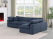 Comfy - 4 Piece Linen Fabric Modular Armless Sectional