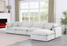 Comfy - 5 Piece Linen Modular Sectional With Chaise