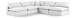 Comfy - 5 Piece Linen Modular Corner Armless Sectional