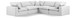 Comfy - 5 Piece Linen Modular Corner Sectional