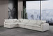 Comfy - 5 Piece Linen Modular Sectional