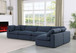 Comfy - 5 Piece Linen Modular Sectional