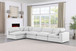 Comfy - 5 Piece Linen Modular Sectional