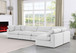 Comfy - 5 Piece Linen Modular Sectional