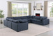 Comfy - 8 Piece Linen Modular Sectional