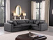 Comfy - 4 Piece Faux Leather Modular Sectional