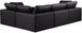 Comfy - 4 Piece Faux Leather Modular Sectional
