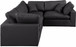 Comfy - 4 Piece Faux Leather Modular Sectional